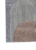 come around blue wool and viscose hand tufted Rug - Corner come around blue wool and viscose hand tufted Rug - Corner