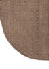 pathways beige and brown wool hand tufted Rug - Corner