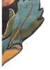 nebulora blue wool and viscose hand tufted Rug - Corner nebulora blue wool and viscose hand tufted Rug - Corner