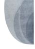 chroma blue wool hand tufted Rug - Corner chroma blue wool hand tufted Rug - Corner