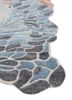 aurelia blue wool and viscose hand tufted Rug - Corner
