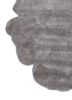 infini grey and black viscose hand tufted Rug - Corner
