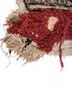 exposed spine red and orange wool and silk wall art WALL ART & TAPESTRY - Corner exposed spine red and orange wool and silk wall art WALL ART & TAPESTRY - Corner