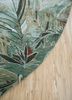 inde rose green wool and silk hand knotted Rug - Corner inde rose green wool and silk hand knotted Rug - Corner