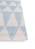 indusbar blue viscose flat weaves Rug - Corner