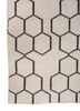 indusbar grey and black wool flat weaves Rug - Corner