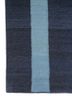checkers blue wool flat weaves Rug - Corner checkers blue wool flat weaves Rug - Corner
