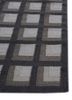 checkers blue wool flat weaves Rug - Corner