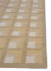 checkers gold wool flat weaves Rug - Corner