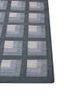 checkers blue wool flat weaves Rug - Corner checkers blue wool flat weaves Rug - Corner
