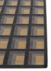 checkers grey and black wool flat weaves Rug - Corner