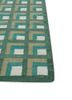 checkers green wool flat weaves Rug - Corner checkers green wool flat weaves Rug - Corner