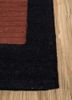 checkers red and orange wool flat weaves Rug - Corner checkers red and orange wool flat weaves Rug - Corner
