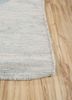 checkers blue wool flat weaves Rug - Corner checkers blue wool flat weaves Rug - Corner