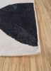 checkers ivory wool flat weaves Rug - Corner checkers ivory wool flat weaves Rug - Corner