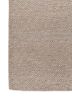 abrash beige and brown wool flat weaves Rug - Corner