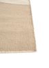 checkers ivory wool flat weaves Rug - Corner