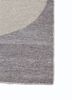 checkers green wool flat weaves Rug - Corner