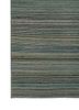 abrash blue wool flat weaves Rug - Corner