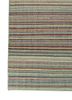 abrash blue wool flat weaves Rug - Corner