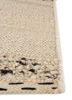 abrash ivory wool flat weaves Rug - Corner