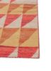 checkers beige and brown wool flat weaves Rug - Corner checkers beige and brown wool flat weaves Rug - Corner