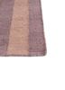 checkers pink and purple wool flat weaves Rug - Corner