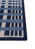 alhambra blue wool flat weaves Rug - Corner