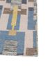 checkers blue wool flat weaves Rug - Corner checkers blue wool flat weaves Rug - Corner