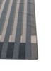 checkers blue wool flat weaves Rug - Corner