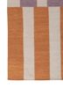 checkers ivory wool flat weaves Rug - Corner checkers ivory wool flat weaves Rug - Corner