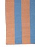 checkers red and orange wool flat weaves Rug - Corner checkers red and orange wool flat weaves Rug - Corner