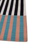 checkers ivory wool flat weaves Rug - Corner