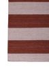 checkers red and orange wool flat weaves Rug - Corner checkers red and orange wool flat weaves Rug - Corner
