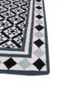 alhambra ivory wool flat weaves Rug - Corner