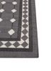 alhambra grey and black wool flat weaves Rug - Corner