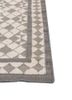 alhambra ivory wool flat weaves Rug - Corner