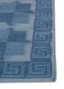 alhambra blue wool flat weaves Rug - Corner
