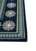 alhambra blue wool flat weaves Rug - Corner