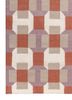 checkers beige and brown wool flat weaves Rug - Corner checkers beige and brown wool flat weaves Rug - Corner