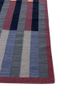 checkers blue wool flat weaves Rug - Corner checkers blue wool flat weaves Rug - Corner