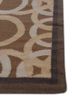 alhambra beige and brown wool flat weaves Rug - Corner