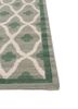 alhambra green wool flat weaves Rug - Corner