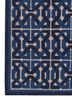 alhambra blue wool flat weaves Rug - Corner alhambra blue wool flat weaves Rug - Corner