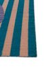 checkers blue wool flat weaves Rug - Corner checkers blue wool flat weaves Rug - Corner