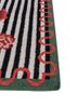 alhambra grey and black wool flat weaves Rug - Corner