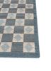 alhambra blue wool flat weaves Rug - Corner