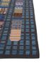 checkers grey and black wool flat weaves Rug - Corner