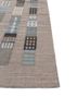 checkers blue wool flat weaves Rug - Corner checkers blue wool flat weaves Rug - Corner