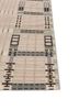 checkers beige and brown wool flat weaves Rug - Corner checkers beige and brown wool flat weaves Rug - Corner